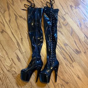 Pleaser thigh-high 7in - sz 5